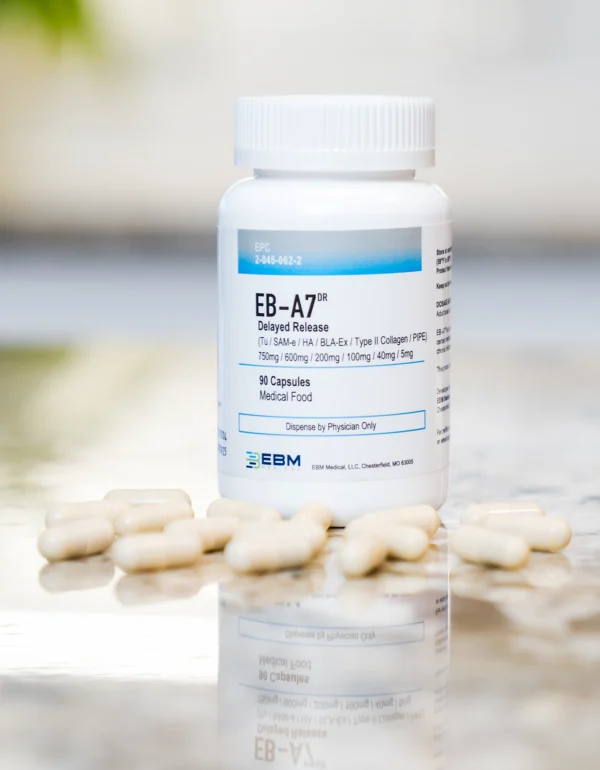 EB-A7 bottle with capsules